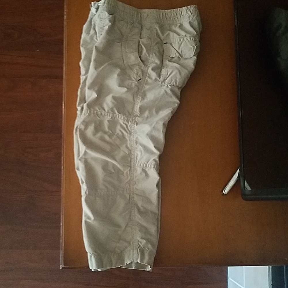 Eddie Bauer kacki flannel lind pants size 3